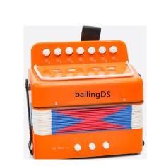 Acordeão, 8 teclas, 4 acordeões de baixo com alças para iniciantes, acordeão educativo, presente de instrumento musical, instrumento de acordeão para adultos tamanho trabalhado: 17 x 18 x 10 cm, peso: