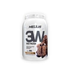 WHEY PROTEIN 3W - POTE 900g - MELIUS NUTRITION, Chocolate