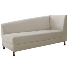 Diva Recamier Heitor 185cm Lado Esquerdo Linho Bege