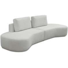 Sofá 3 Lugares Orgânico Sala de Estar Living 210cm Louise D06 Veludo B