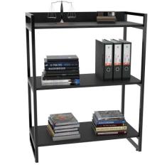 Estante Multiuso 3 Prateleiras Escritório Estilo Industrial Form 104x8