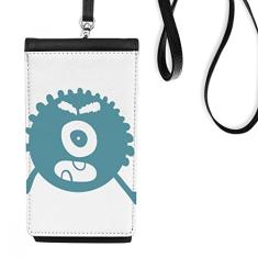 Bolsa carteira para celular Alien Monster Creature Cyclops bolso preto para pendurar