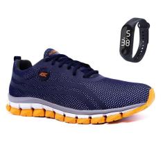 Tênis Masculino Para Academia Sola Reta Com Relógio 21-Masculino