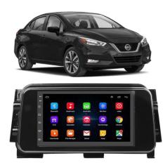 Kit Central Multimídia Android Nissan Versa 2021 2022 7 Polegadas GPS 