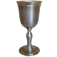 Cálice Taça Clássico Para Vinho Tinto Em Estanho Ouro Preto 140 Ml