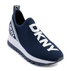 DKNY Tênis feminino de malha sem cadarço Abbi Everyday, Meia-noite, 35
