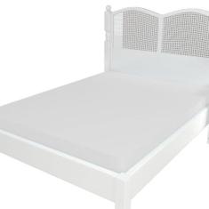 Lencol Micropercal 300 Fios Avulso Com Elastico Queen Branco - Lux Enx