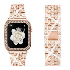 Bekomo Pulseira feminina compatível com Apple Watch Ultra de 49 mm, 46 mm, 45 mm, 41 mm, 38 mm, 40 mm, 42 mm e 44 mm, com 2 unidades, iwatch SE Series Ultra 2 10/9/8/7/6/5/4/3/2/1