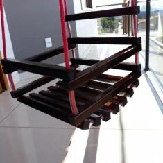 Balanço Infantil Para Criança Até 12 Anos Em Madeira Maciça - Móveis S