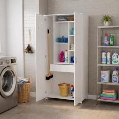 Armário Multiuso 2 Portas e 1 Gaveta São Paulo - Politorno, Branco