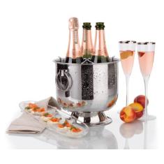Champanheira Aço Inox 6L Para 3 Garrafas de Espumante Forma
