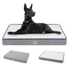 EMPSIGN Cama de cachorro impermeável para almofada de gaiola reversível fresca e quente, camas para animais de estimação com capa lavável e removível, tapetes de dormir para cães grandes, médios e pequenos