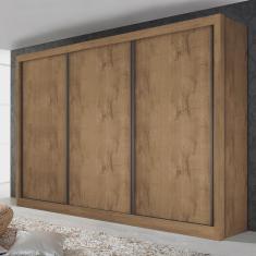 Guarda Roupa Casal Premium Liv 242cm 3 Portas 6 Gavetas Espresso Móveis