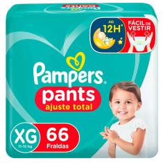 Fralda Calça Pampers Pants Ajuste Total Xg 66 Unidades