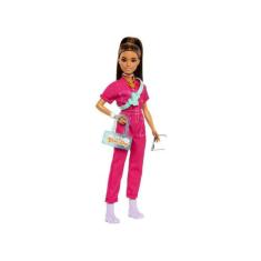 Boneca Barbie Em Macacão Rosa Com Acessórios O Filme - Mattel HPL76, R
