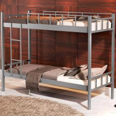 Beliche Solteiro de Aço Monaco Cinza