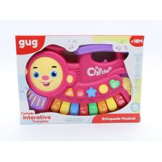 Brinquedo Infantil Teclado Musical Trenzinho Colorido