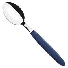 Colher de Sobremesa Ipanema Tramontina em Aço Inox Azul