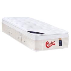 Colchão Solteiro Espuma Visco Gel Molas Ensacadas Pocket Gold Star Vitagel Euro Pillow (88x188x32) - Castor
