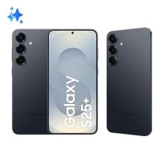 Celular Samsung Galaxy S25+ 5G, 512GB, 12GB RAM, Câmera Tripla de 50+12+10, Tela Grande de 6.7", JetBlack