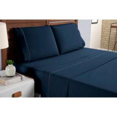 Lençol Casal 4 Peças Algodão 400 Fios Conforto e Estilo - Gaby Enxovai