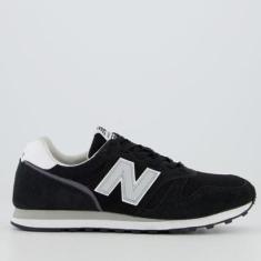 Tênis New Balance 373v2 Preto e Prata-Masculino
