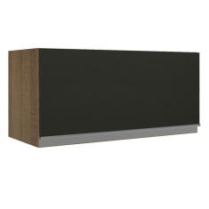 Armário Aéreo de Cozinha Glamy 70cm 1 Porta Basculante Preto