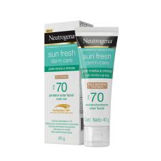 Protetor Solar Facial Neutrogena Sun Fresh Derm Care Pele Morena FPS70 com 40g 40g
