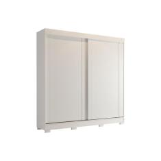 Guarda Roupas 2 Portas De Correr E 3 Gavetas C/ Pés Ilhéus Branco - Panan