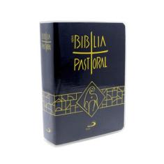 Bíblia Pastoral Bolso Brochura Cristal  Azul - Paulus