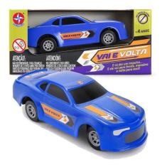 Carrinho Vai E Volta Azul Brinquedo Infantil Estrela