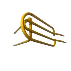 Bagageiro Garupa Bicicleta Aro 24 26 Aço Tubo Grosso Mtb Amarelo