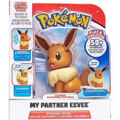 Boneco Pokemon Eletrônico Eevee Com Som E Luzes