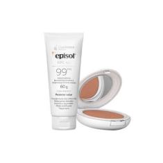 Kit Mantecorp Cuidado da Pele Facial - Protetor Solar FPS99 e Protetor Solar em Pó FPS50 Morena+-Unissex