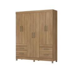 Guarda Roupa Casal 6 Portas Poema 64400 Amêndola Touch Demóbile, Amend