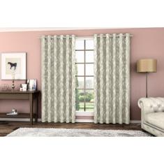 Cortina Corta Luz Tecido Blackout Jacquard 1,80x2,90m Adomes