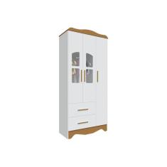 Guarda Roupa Bebê Moveis Peroba Lisi 03 portas MDF 