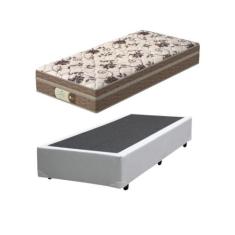 Cama Box Solteiro + Colchão Mola Ensacada Probel Style Pillow