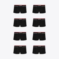 Kit 8 Cuecas Lupo Sunga Fio Texturizado 00526-108, Grafite, GG