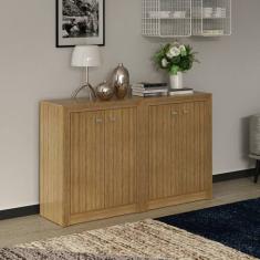 Kit 2 Balcões Me4103 com 4 Portas e Prateleira 74,5cmx120cm - Espresso