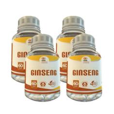 Ginseng - 60 Caps 500Mg Kit Com - 4 Potes - Lider Vendas