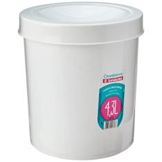 Sanremo - Lixeira Plástica Basculante Redonda de 4,3 Litros, Linha Casablanca,