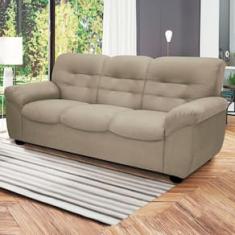 Sofá de 3 Lugares Linoforte Stillus II com 204 cm de Largura e Revestido em Tecido Suede