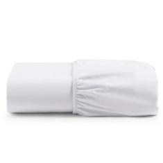 Lençol Unique Avulso De Baixo Queen Com Elástico Micro Percal 400 Fios - Branco