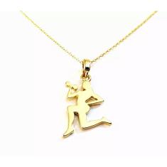 Colar Gargantilha Fitness Academia Folheado A Ouro 18k