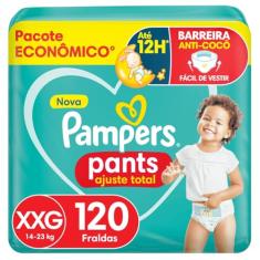 Pampers Fralda Calça Premium Care Ajuste Total, 120 Unidades