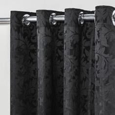 Cortina em Tecido Jacquard 4,00 m x 2,70 m - Preto - Wellus Enxovais