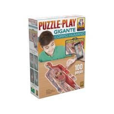 Brinquedo Quebra-Cabeça Puzzle Play Gigante Corpo Humano Grow - 03636