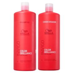 Kit Wella Color Brilliance - Shampoo 1L + Condicionador 1L