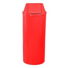 Lixeira Plástica Tampa Vai-Vem 50 Litros Vermelho